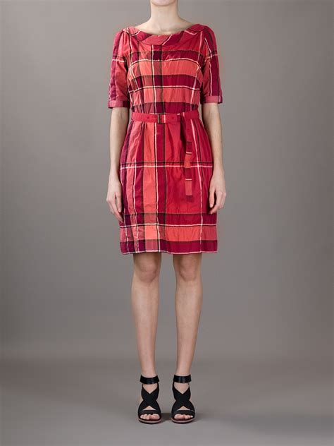 burberry red plaid dress|authentic burberry dress.